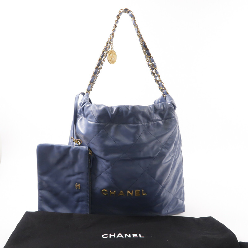 CHANEL 牛皮皮革Chanel 22 Small鏈帶肩背袋-11