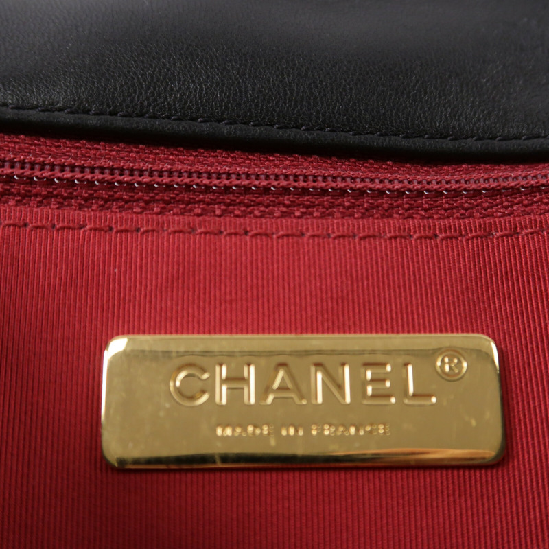 CHANEL 羊皮皮革C19 Small鏈帶肩背袋-6