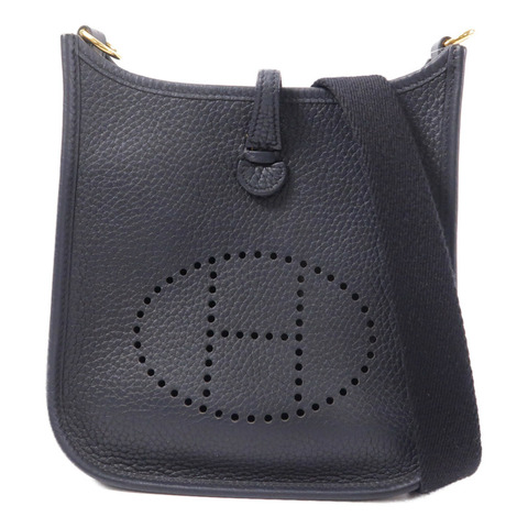 HERMES Clemence皮革Evelyne TPM肩背袋Noir