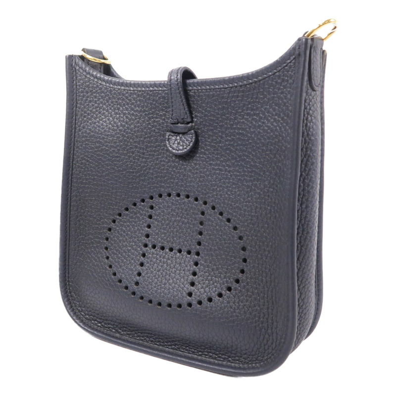HERMES Clemence皮革Evelyne TPM肩背袋Noir-2
