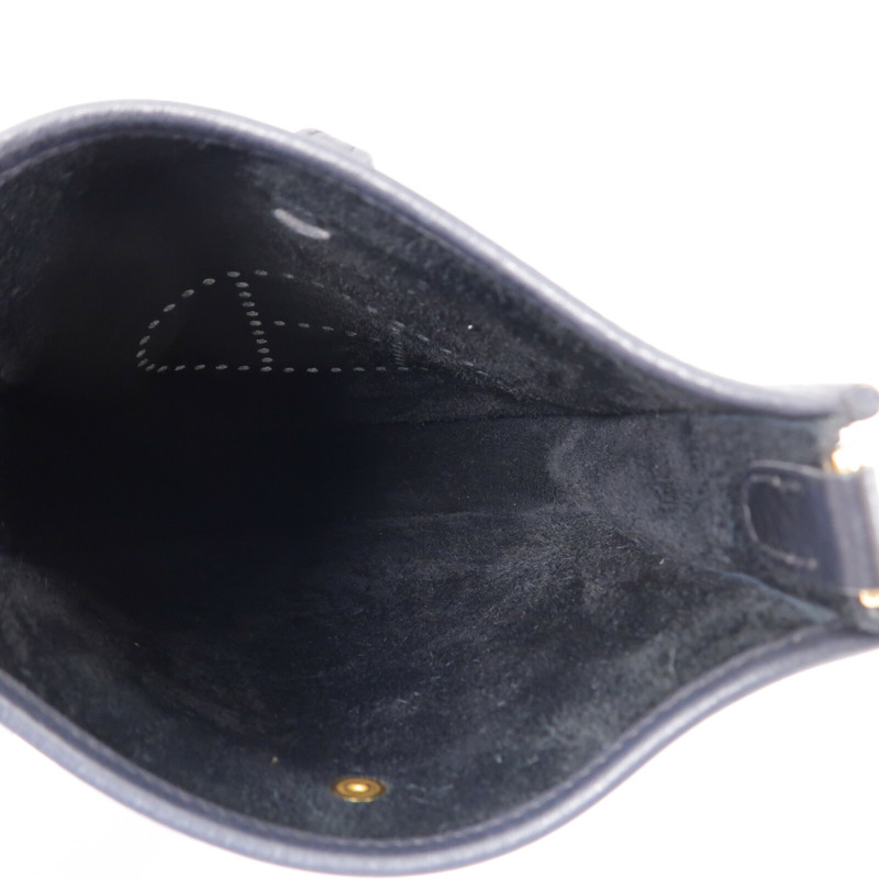 HERMES Clemence皮革Evelyne TPM肩背袋Noir-4