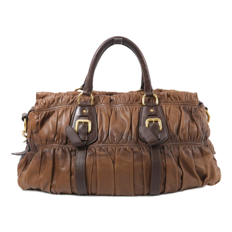 PRADA 牛皮皮革Tote Bag手挽袋-1