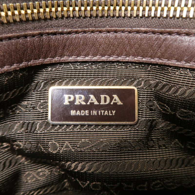 PRADA 牛皮皮革Tote Bag手挽袋-5