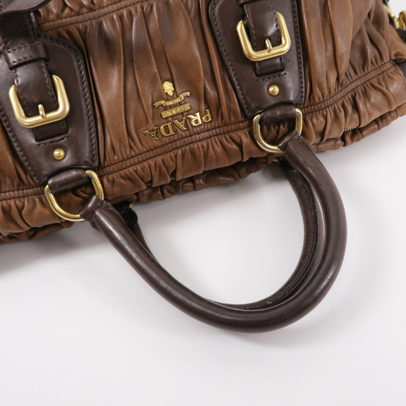PRADA 牛皮皮革Tote Bag手挽袋-8