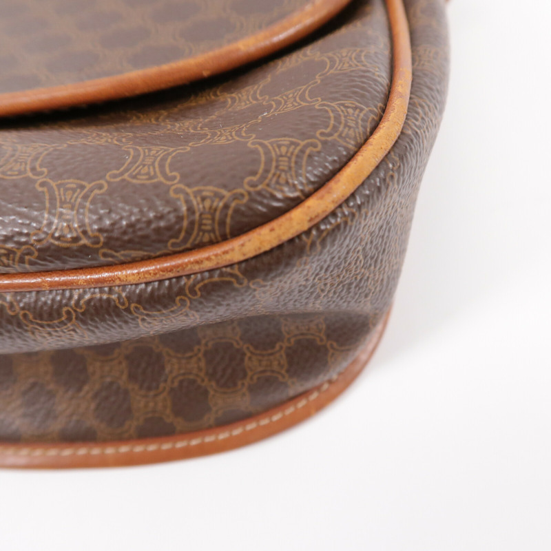 CELINE 塗層帆布Vintage Macadam Starball肩背袋-9