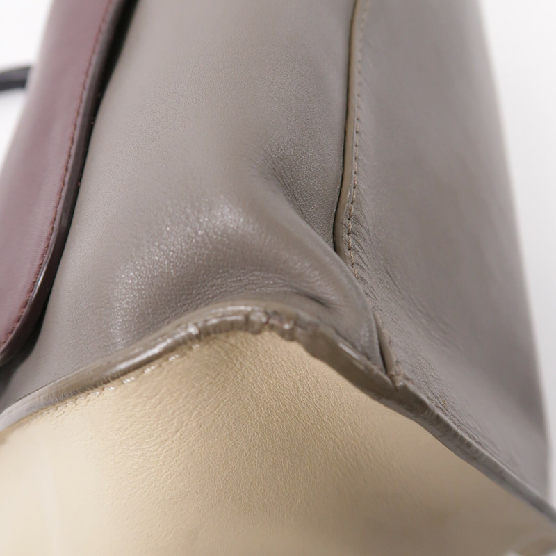 CELINE 牛皮皮革2 Way Shoulder手挽肩背兩用袋-10