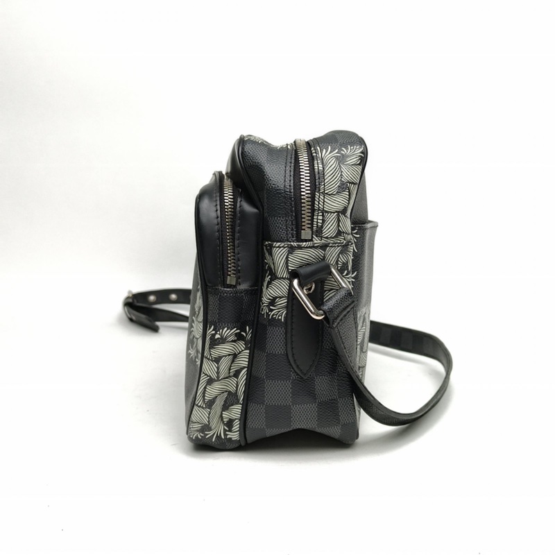 LOUIS VUITTON 黑棋格PVC2015相機包斜挎包-1