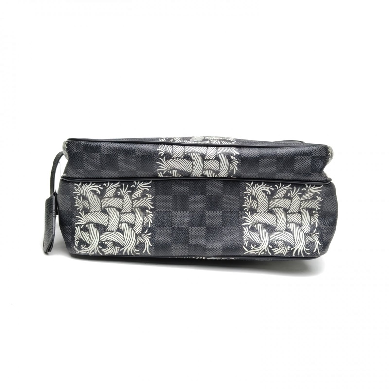 LOUIS VUITTON 黑棋格PVC2015相機包斜挎包-3