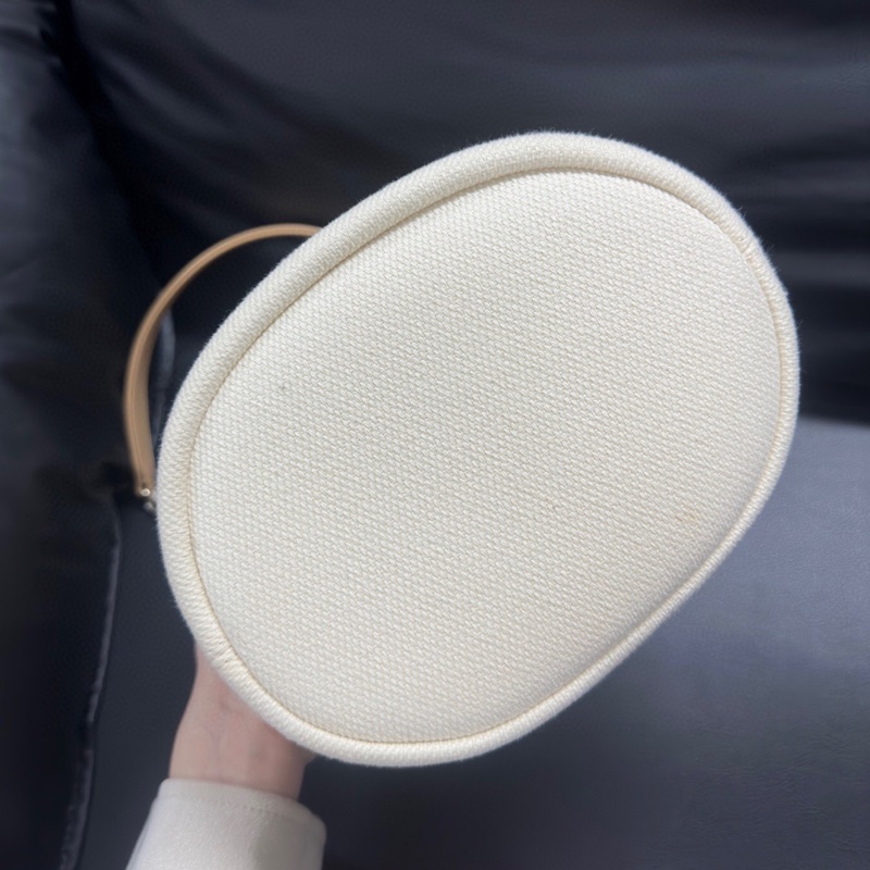 Chanel 香奈兒 米色沙灘珍珠小水桶包 珍珠logo-6