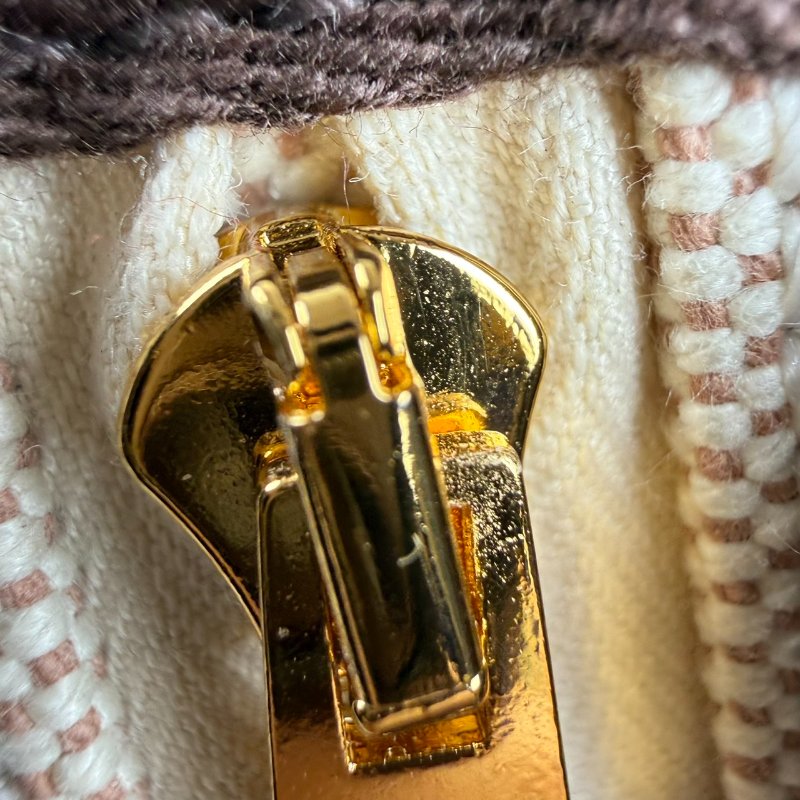 近新閒置未使用 HERMES 愛馬仕 Mini Herbag 20 帆布X牛皮 烏木色金釦 斜背包 W刻 大全配 台灣購證-16