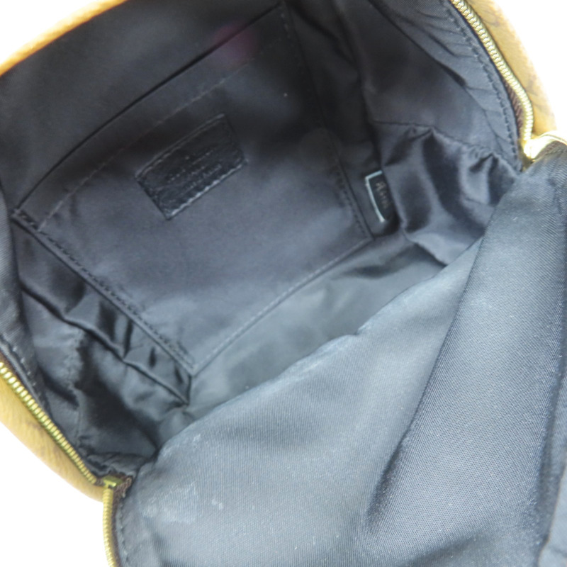 棕色 原花 PVC塗層帆布 Palm Springs mini 後背包【LOUIS VUITTON LV 路易威登】 M42411-4