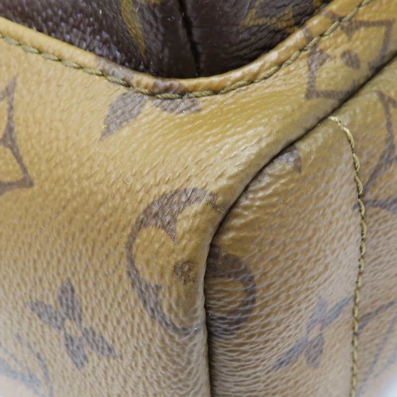 棕色 原花 PVC塗層帆布 Palm Springs mini 後背包【LOUIS VUITTON LV 路易威登】 M42411-9