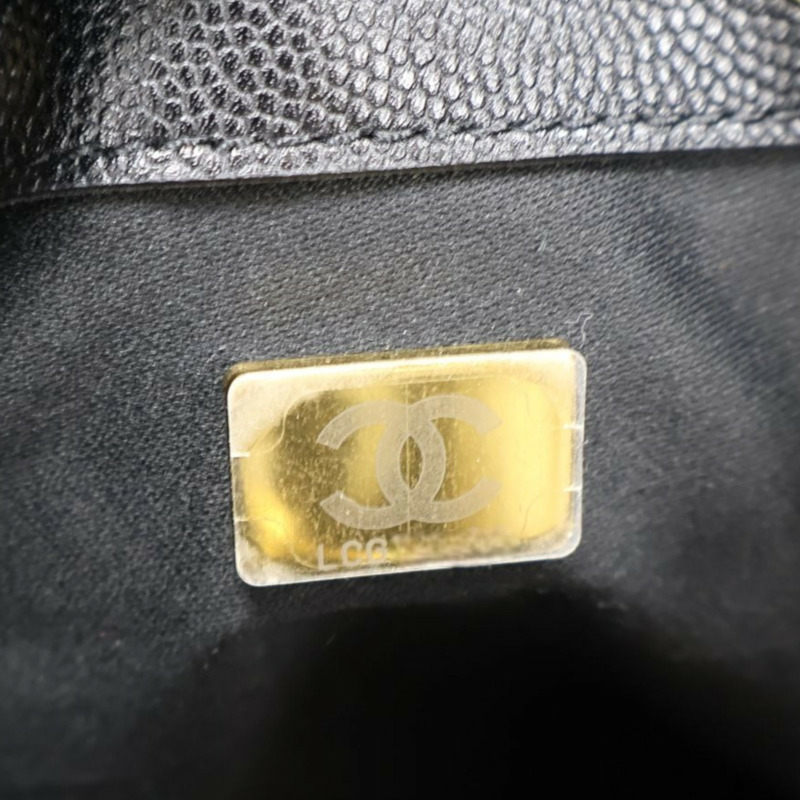 黑色 菱格紋 牛皮 25 中型 鍊帶 肩背包【CHANEL 香奈兒】 AS5311-6