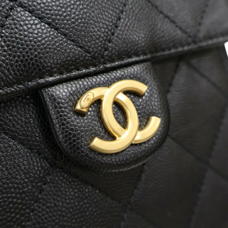 黑色 菱格紋 牛皮 25 中型 鍊帶 肩背包【CHANEL 香奈兒】 AS5311-8