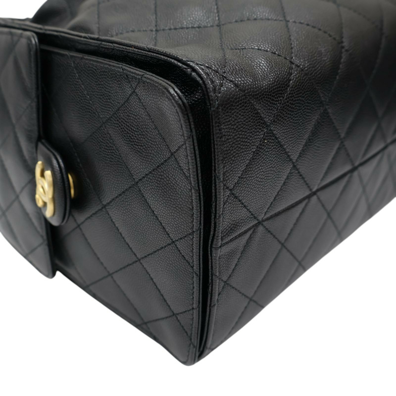黑色 菱格紋 牛皮 25 中型 鍊帶 肩背包【CHANEL 香奈兒】 AS5311-11