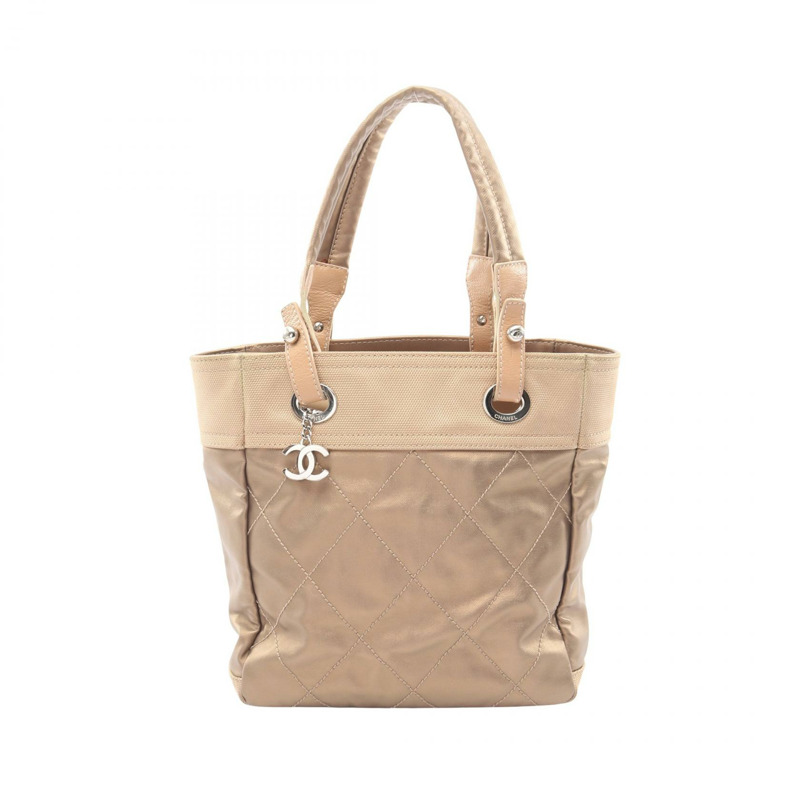香奈兒 (CHANEL) Paris Biarritz PM 手提單肩包 A34208 帆布皮革金色五金配件 二手-0
