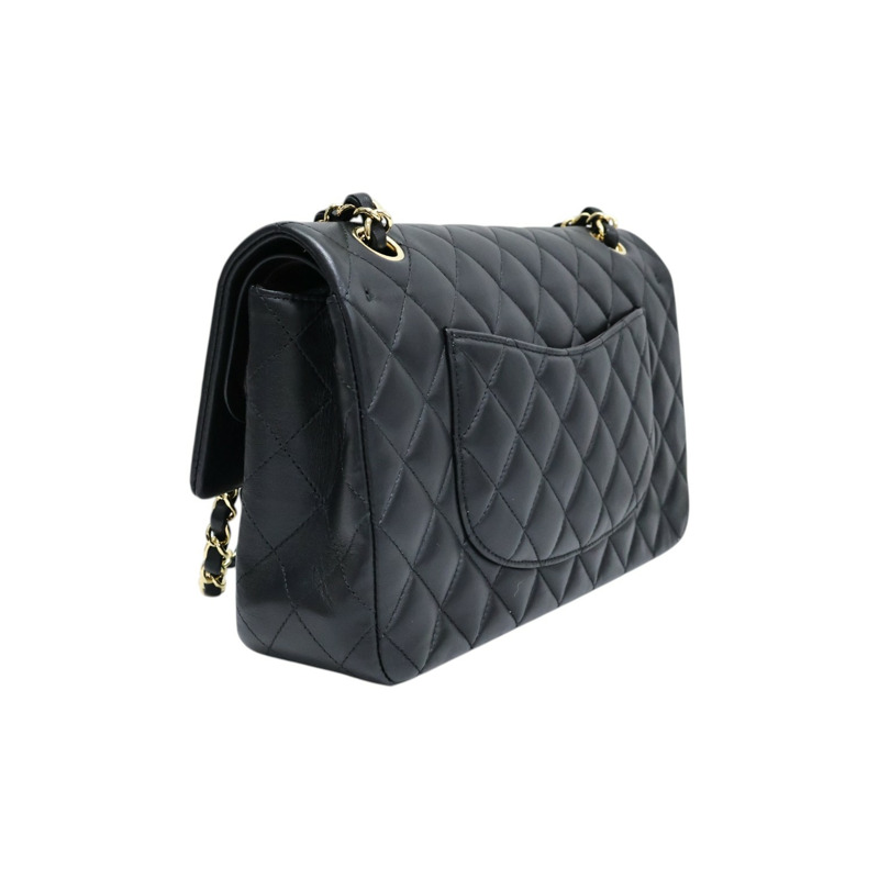 黑色羊皮 Coco 25 鍊帶 肩背包【CHANEL 香奈兒】 A01112-1
