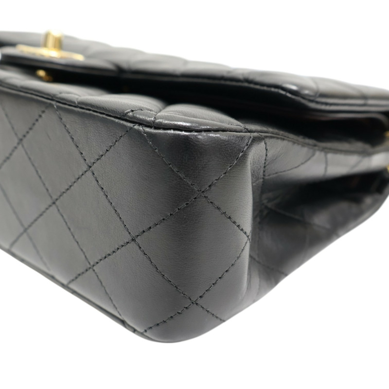 黑色羊皮 Coco 25 鍊帶 肩背包【CHANEL 香奈兒】 A01112-10