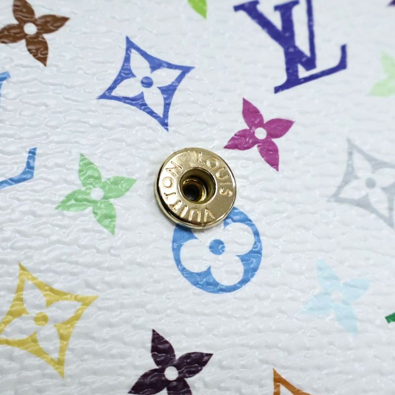 白彩 原花帆布 LV x TM Sarah 扣式 長夾【LOUIS VUITTON LV 路易威登】 M13397-7
