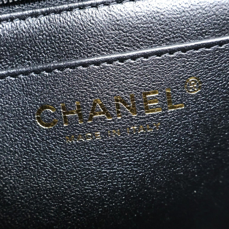 黑色羊皮 Mini Coco 17 鍊帶 肩背包【CHANEL 香奈兒】 A35200-5