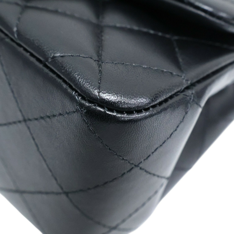 黑色羊皮 Mini Coco 17 鍊帶 肩背包【CHANEL 香奈兒】 A35200-9