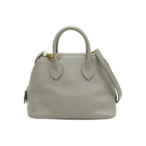 錫器灰色 Evercolor牛皮 Bolide 1923 Mini 肩背包 U刻【HERMES 愛馬仕】