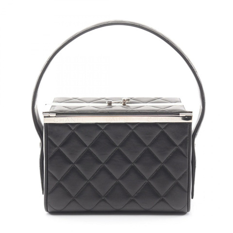 香奈兒 (CHANEL) Matelasse Box 手袋，羊皮材質，黑色，SHW，二手，女士 CC
