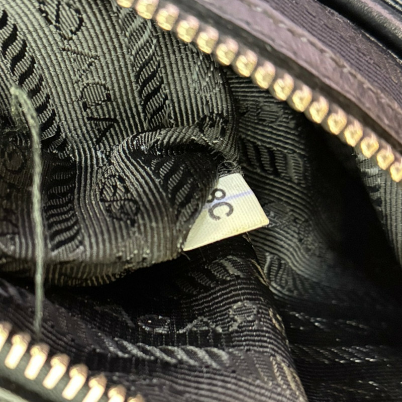 黑色 牛皮 尼龍 Re-Nylon 肩背包【PRADA 普拉達】 1BZ811-4
