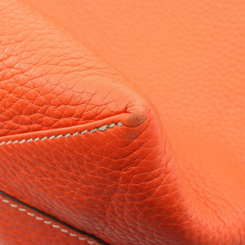 HERMES Double Sense 45 雙面手提包 A Taurillon Clemence Rouge casaque-6