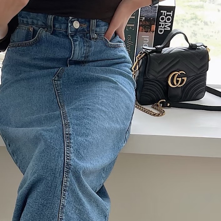 GUCCI古馳黑金雙G郵差包手提斜挎優雅滿分🤖-8