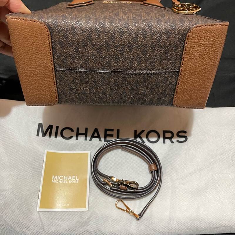 MICHAEL KORS金釦老花手提包 側背包-2