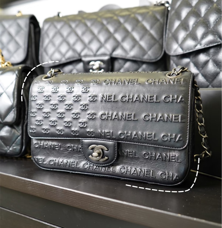 Chanel 黑銀CF 浮雕工藝款Flap bag💓🦄-4