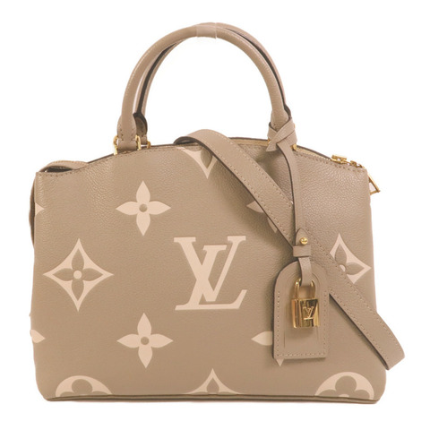 LOUIS VUITTON Monogram Empreinte Petit Palais金扣手挽肩背兩用袋