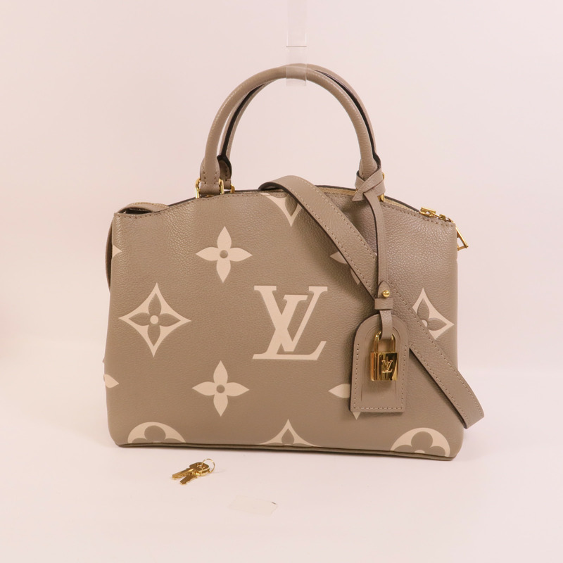 LOUIS VUITTON Monogram Empreinte Petit Palais金扣手挽肩背兩用袋-10