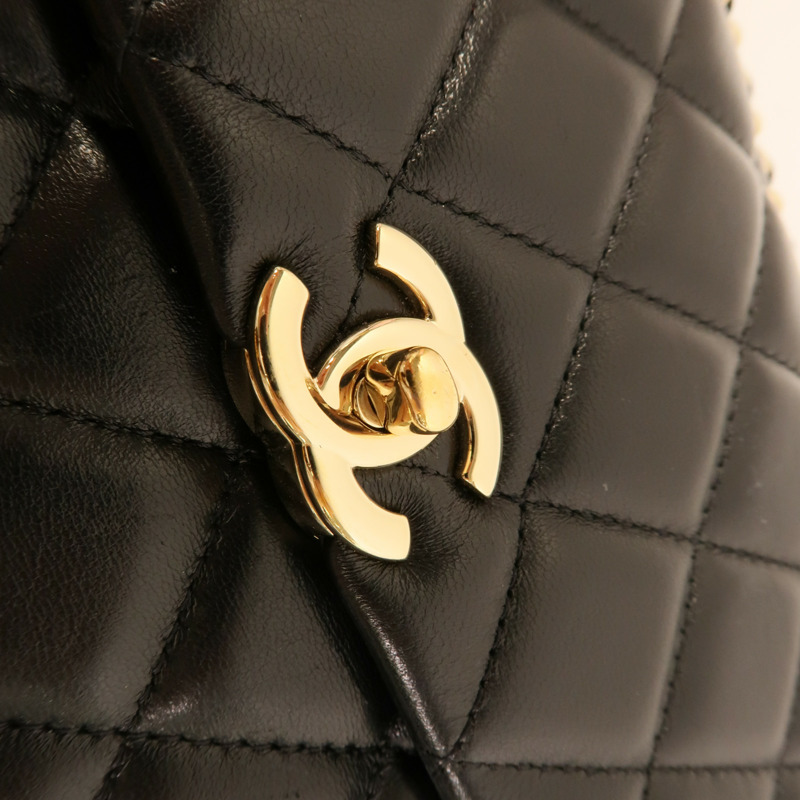CHANEL 羊皮皮革Chain Shoulder肩背袋-6