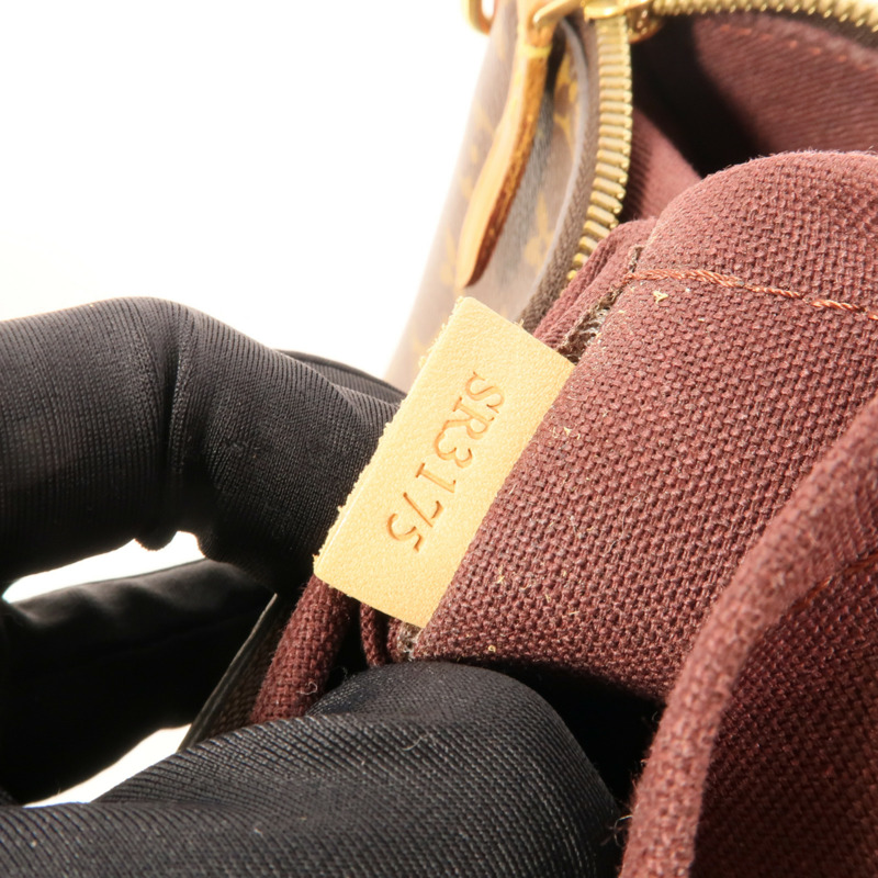 LOUIS VUITTON Monogram Turenne MM金扣手挽肩背兩用袋棕色-9