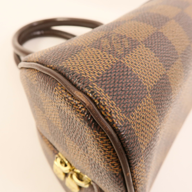 LOUIS VUITTON Damier Rivera Mini金扣手挽袋-10