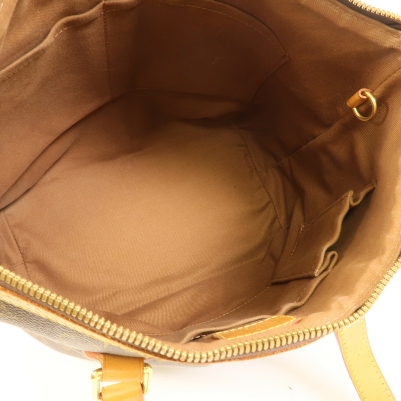 LOUIS VUITTON Monogram Palermo PM金扣手挽肩背兩用袋棕色-4