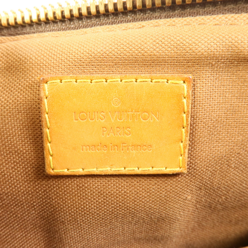 LOUIS VUITTON Monogram Palermo PM金扣手挽肩背兩用袋棕色-9