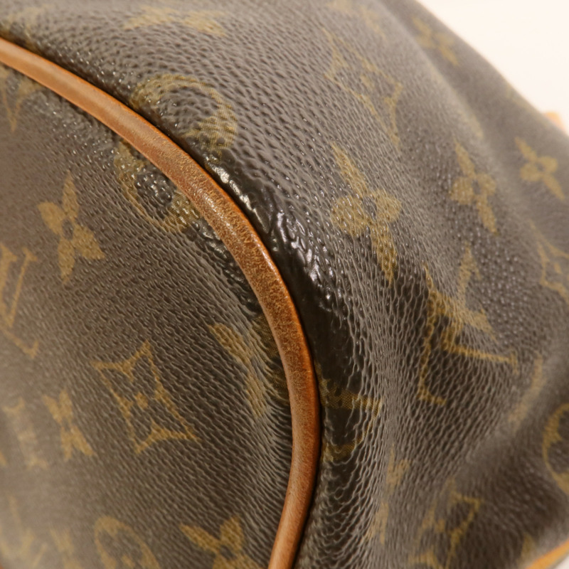 LOUIS VUITTON Monogram Palermo PM金扣手挽肩背兩用袋棕色-13