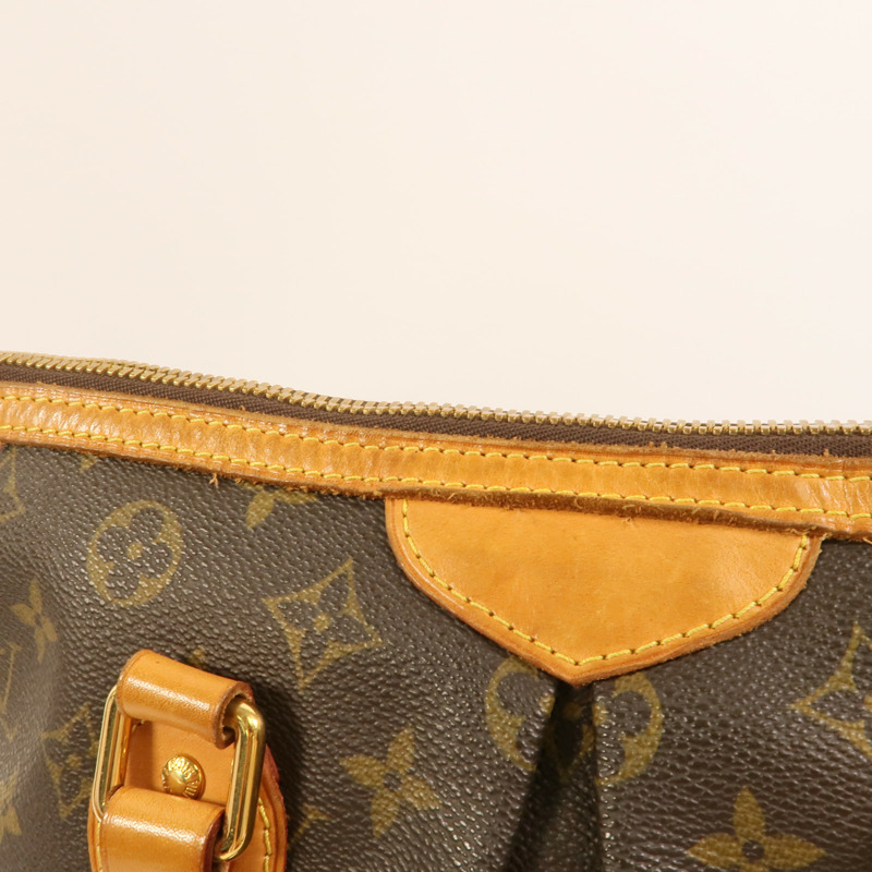 LOUIS VUITTON Monogram Palermo PM金扣手挽肩背兩用袋棕色-16