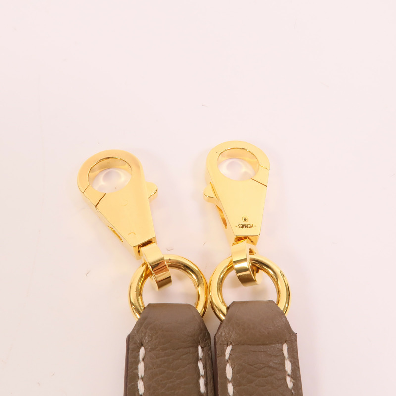 HERMES Evercolor皮革Bolide 25手挽肩背兩用袋Etoupe-8