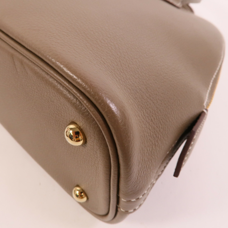 HERMES Evercolor皮革Bolide 25手挽肩背兩用袋Etoupe-13
