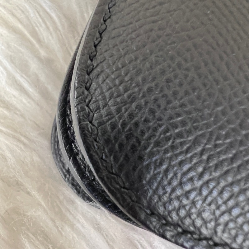 Hermes89黑Epsom銀釦Constance III Mini肩斜背包H083905-7