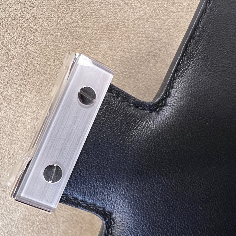 Hermes89黑Epsom銀釦Constance III Mini肩斜背包H083905-16