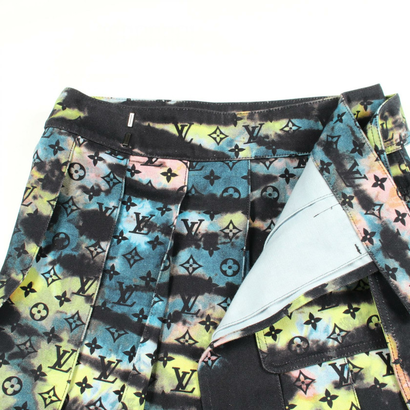 路易威登 Monogram 紮染 Virgil Abloh 半身裙 RM2129 H98 HLE10W 棉質 #M LV-5