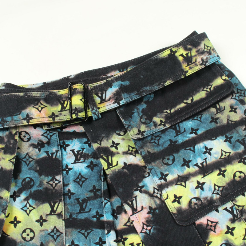 路易威登 Monogram 紮染 Virgil Abloh 半身裙 RM2129 H98 HLE10W 棉質 #M LV-7