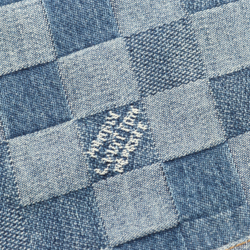 路易威登 Damier Skate 牛仔褲 #34 RM241 GCO HQD87W 棉藍色 二手 LV-11