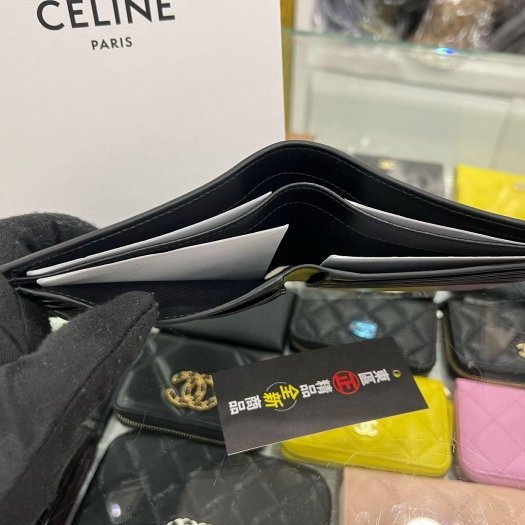 東區正精品㊣CELINE TRIOMPHE 10B652BQB 全新老花凱旋門8卡短夾皮夾 RZ5096-3