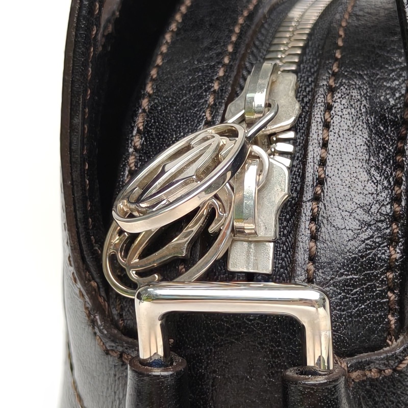 CARTIER 黑色牛皮marcello單肩包-4